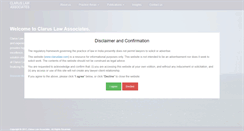 Desktop Screenshot of claruslaw.com