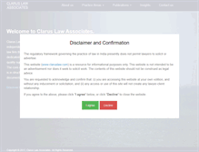 Tablet Screenshot of claruslaw.com